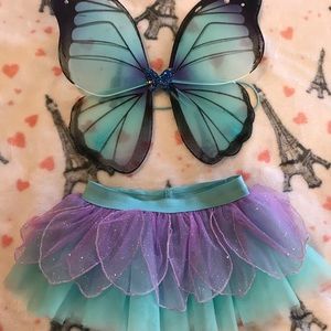 Costume butterfly tutu and wings for pets dog or cat size Medium